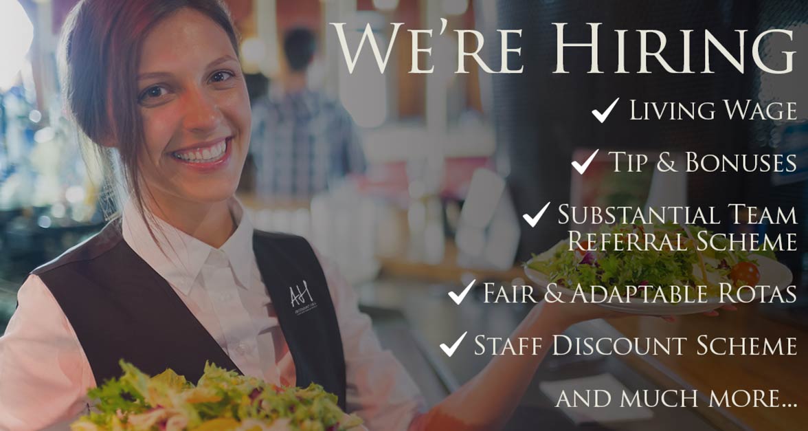 Bar & Restaurant Servers Required at Aberdunant Hall